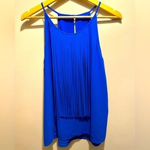 Pants Store Blue Top With Fringe